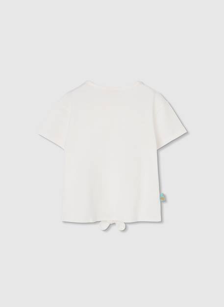 T-shirt en coton  fille Blanc 3 - vertbaudet enfant 