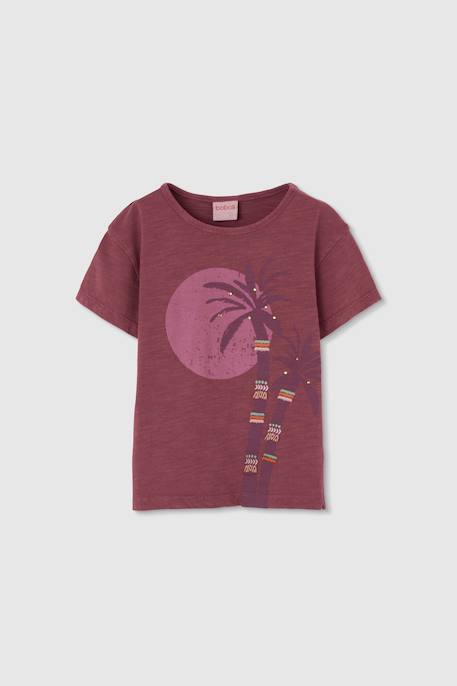 T-shirt fille coton lilas Lilac 2 - vertbaudet enfant 