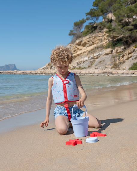 Set de jeux de plage avec accessoires Bleu+Rose 4 - vertbaudet enfant 