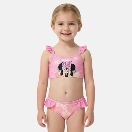 Fille-Maillot de bain-Maillot de bain fille 2 pièces à fleurs minnie