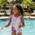 Maillot de bain bretelles asymétriques fille la reine des neiges Mauve 2 - vertbaudet enfant 