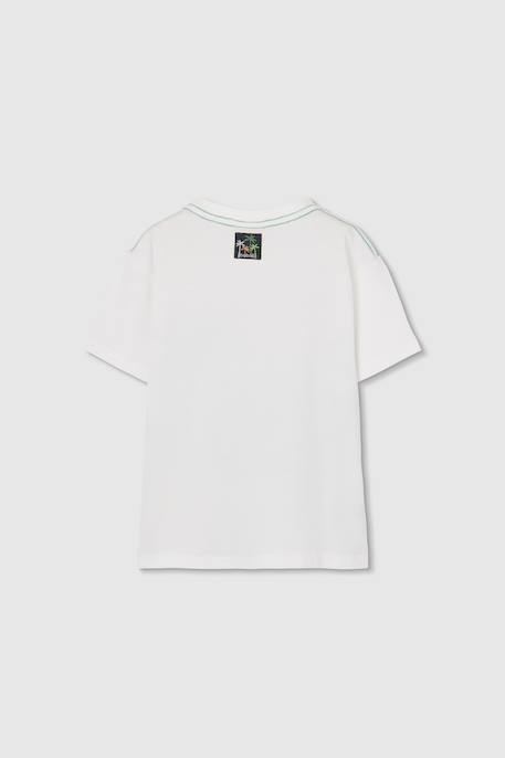 T-shirt enfant imprimé palmier Blanc 2 - vertbaudet enfant 