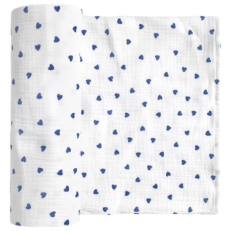 Maxi lange en gaze de coton lovio Bleu+Rouge 1 - vertbaudet enfant 