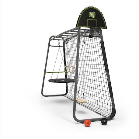 Portique monkey bar enfant extérieur métal - aire de jeux Getset mb305 Gris+Noir 6 - vertbaudet enfant 