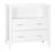 Commode à langer 2 tiroirs et une niche poignées métal - angele Blanc 3 - vertbaudet enfant 