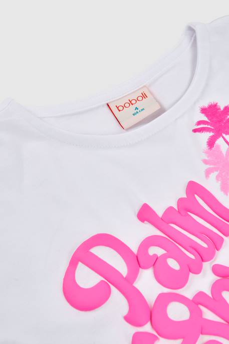 T-shirt fille coton Blanc 3 - vertbaudet enfant 