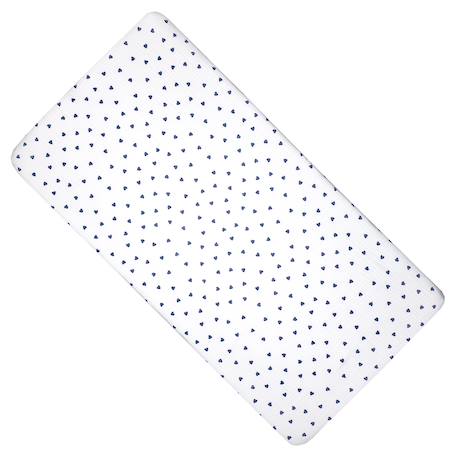 Drap housse berceau en gaze de coton lovio Bleu+Rouge 1 - vertbaudet enfant 