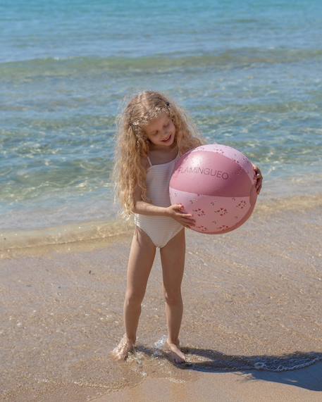Balle gonflable enfant pour plage et piscine Bleu+Multicolore+Rose 13 - vertbaudet enfant 