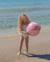 Balle gonflable enfant pour plage et piscine Bleu+Multicolore+Rose 13 - vertbaudet enfant 