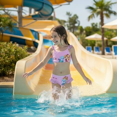 Maillot de bain deux pièces enfant imprimé pat patrouille Rose 2 - vertbaudet enfant 