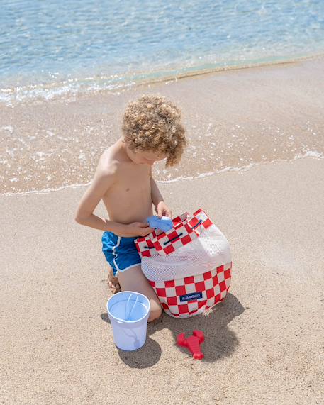 Sac de plage enfant avec filet anti sable Bleu+Rose+Rouge+Violet 14 - vertbaudet enfant 