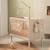 Chambre bébé 3 pièces , lit bébé 120x60, commode à langer 3 tiroirs , armoire 3 portes et 1 niche - décor bois hêtre cendré - opaline Beige 4 - vertbaudet enfant 
