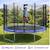 Trampoline rond bleu ø 430cm avec filet de protection Bleu 2 - vertbaudet enfant 