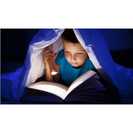 Lampe torche animaux en silicone pour enfants Beige+Bleu ciel+Camel+Écru+Marron+Orange+Rose+Taupe+Vert 17 - vertbaudet enfant 