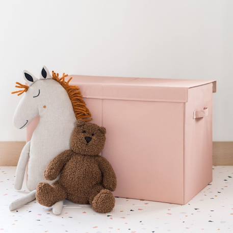 Coffre à jouets Ecru+Gris+Rose+Vert d'eau 13 - vertbaudet enfant 