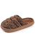 Chaussons mules matière sherpa, semelle bloup extra confort Ivoire+Léopard camel 12 - vertbaudet enfant 