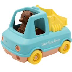 Jouet-Jeux d'imagination-Camion pompier de petit ours brun menthe