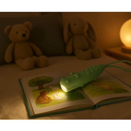 Lampe torche animaux en silicone pour enfants Beige+Bleu ciel+Camel+Écru+Marron+Orange+Rose+Taupe+Vert 53 - vertbaudet enfant 