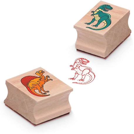 Tampons encreurs dinosaures Vert 2 - vertbaudet enfant 