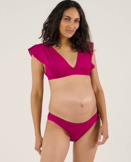 Bikini de grossesse bloom Fuschia+Kiwi+Noir 2 - vertbaudet enfant 