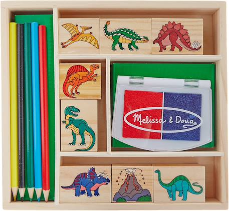 Tampons encreurs dinosaures Vert 1 - vertbaudet enfant 