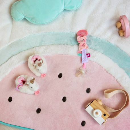 Chaussons lucie la licorne 0-6 mois Rose 5 - vertbaudet enfant 