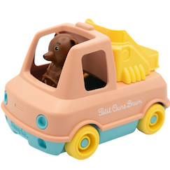 Jouet-Jeux d'imagination-Camion pompier de petit ours brun menthe