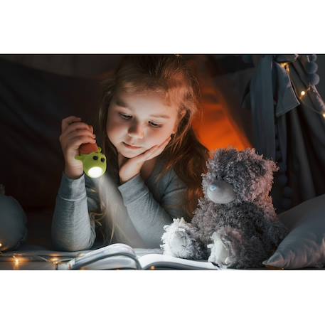 Lampe torche animaux en silicone pour enfants Beige+Bleu ciel+Camel+Écru+Marron+Orange+Rose+Taupe+Vert 29 - vertbaudet enfant 