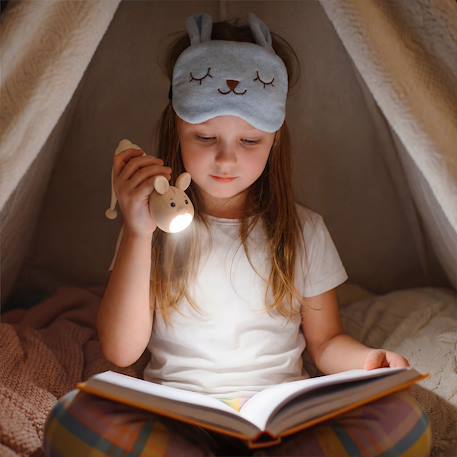 Lampe torche animaux en silicone pour enfants Beige+Bleu ciel+Camel+Écru+Marron+Orange+Rose+Taupe+Vert 6 - vertbaudet enfant 