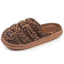 Vêtements de grossesse-Chaussons mules matière sherpa, semelle bloup extra confort