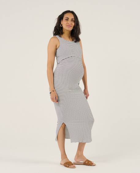 Robe beachwear de maternité dinard Blanc+Rouge 2 - vertbaudet enfant 