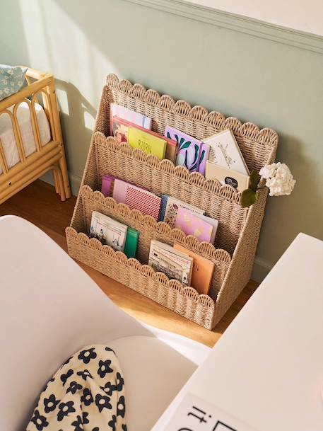 Bibliothèque feston corde de papier beige 2 - vertbaudet enfant 