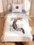 Parure housse de couette et taie d'oreiller BASKET avec coton recyclé écru 1 - vertbaudet enfant 