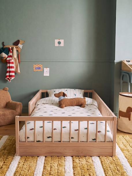 Lit au sol enfant LEO 90x190cm bois 2 - vertbaudet enfant 