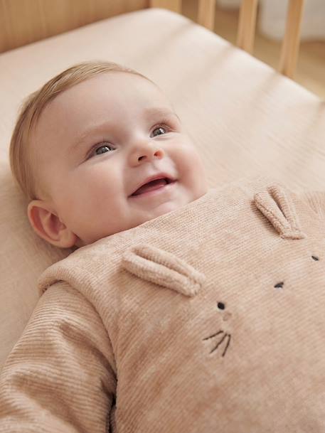 Gigoteuse bébé velours côtelé beige 3 - vertbaudet enfant 