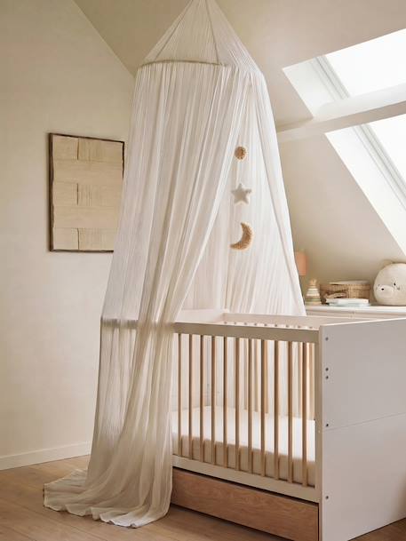 Ciel de lit gaze de coton écru 1 - vertbaudet enfant 