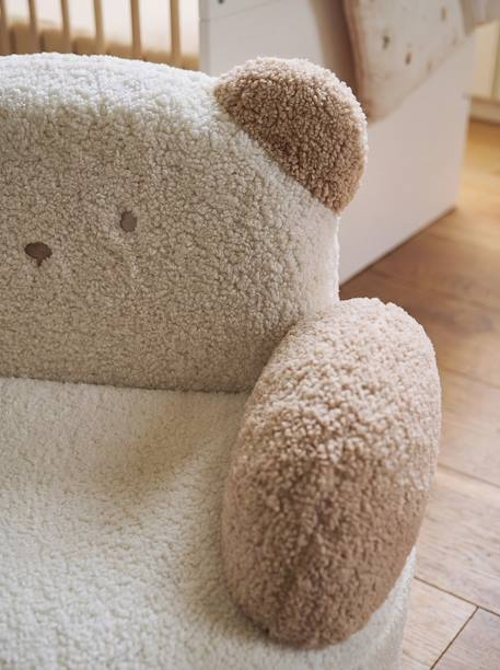 Fauteuil pivotant enfant ourson bouclette blanc 2 - vertbaudet enfant 