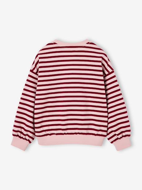Sweat fille manches longues écru+rouge 5 - vertbaudet enfant 