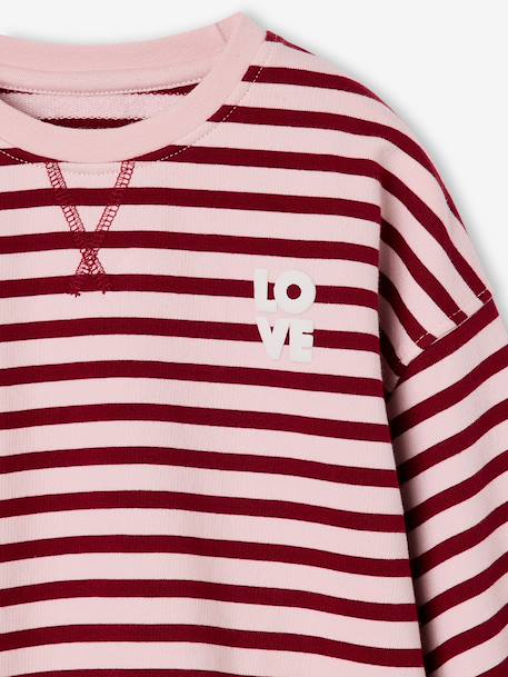 Sweat fille manches longues écru+rouge 6 - vertbaudet enfant 