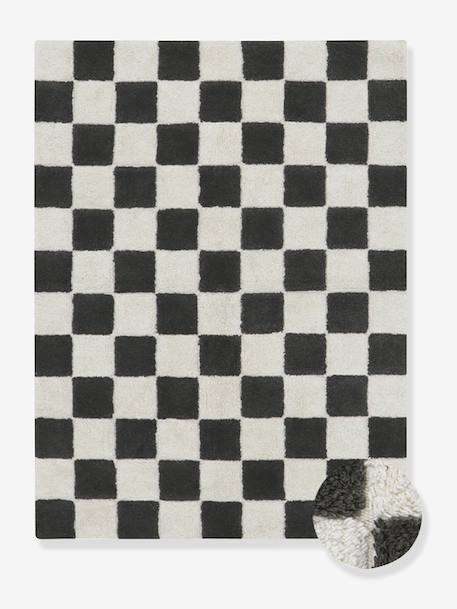 Tapis rectangulaire Tiles gris 2 - vertbaudet enfant 