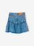 Jupe denim fille volantée bleu jean 2 - vertbaudet enfant 