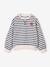Sweat fille manches longues écru+rouge 1 - vertbaudet enfant 