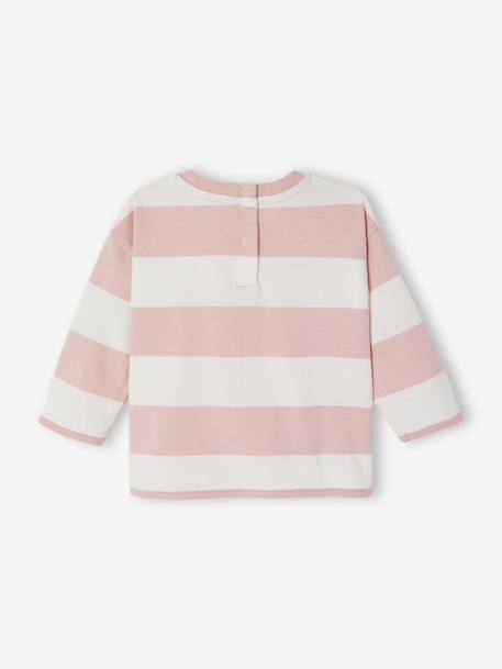 T-shirt manches longues bébé fille rose poudré 4 - vertbaudet enfant 