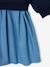 Robe manches longues fille écru+marine 10 - vertbaudet enfant 