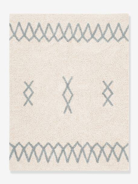 Tapis en coton Atlas bleu 2 - vertbaudet enfant 