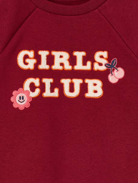 Robe sweat fille rouge 3 - vertbaudet enfant 