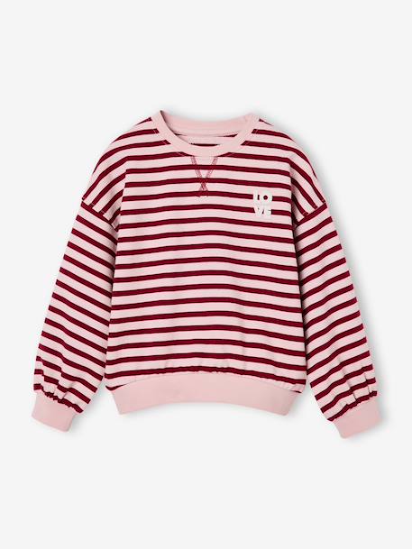 Sweat fille manches longues écru+rouge 4 - vertbaudet enfant 