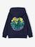 Sweat à capuche garçon marine+rouge chiné 2 - vertbaudet enfant 