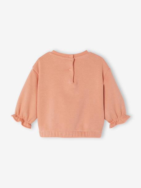 Sweat bébé fille manches longues abricot 3 - vertbaudet enfant 
