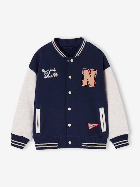 Sweat teddy garçon marine+vert sapin 2 - vertbaudet enfant 